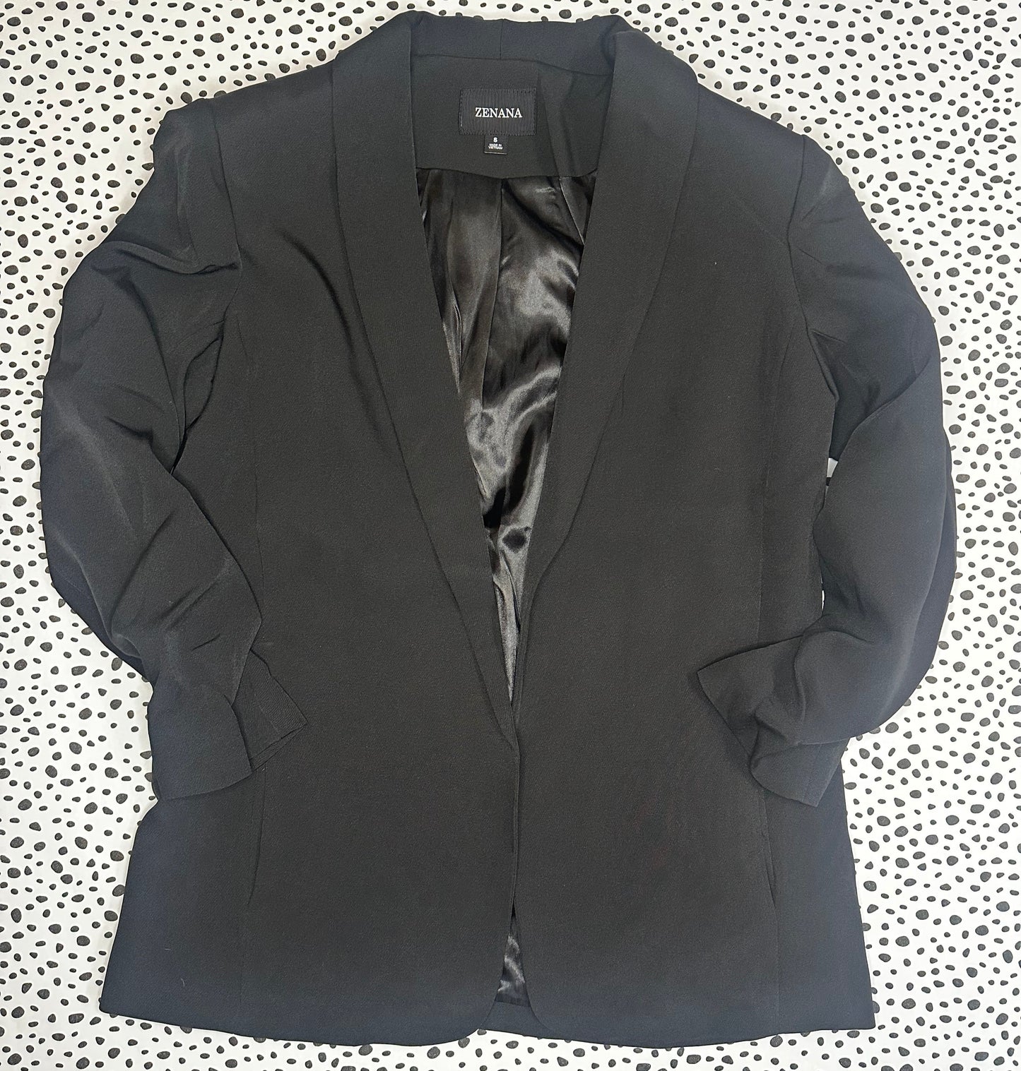 3/4 sleeve blazer