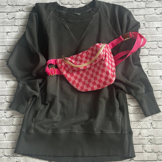 Plus French terry pullover with pockets