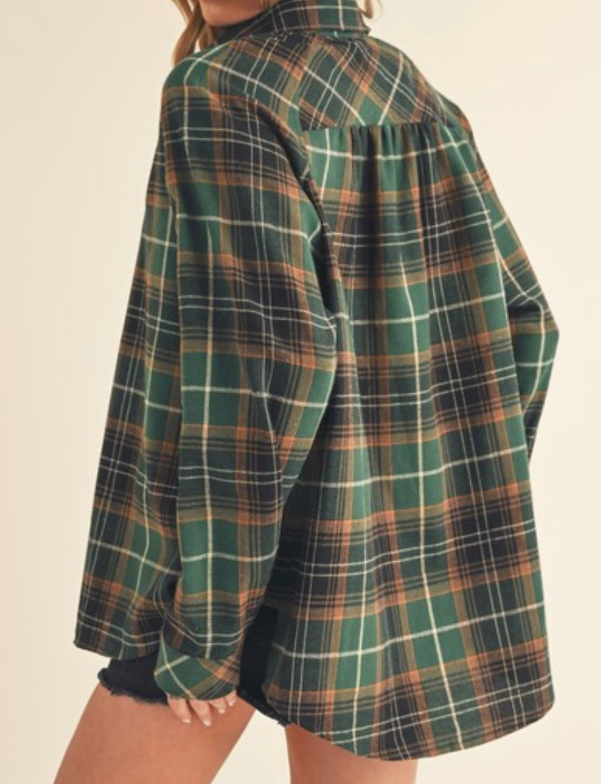 Boxy fit oversize flannel